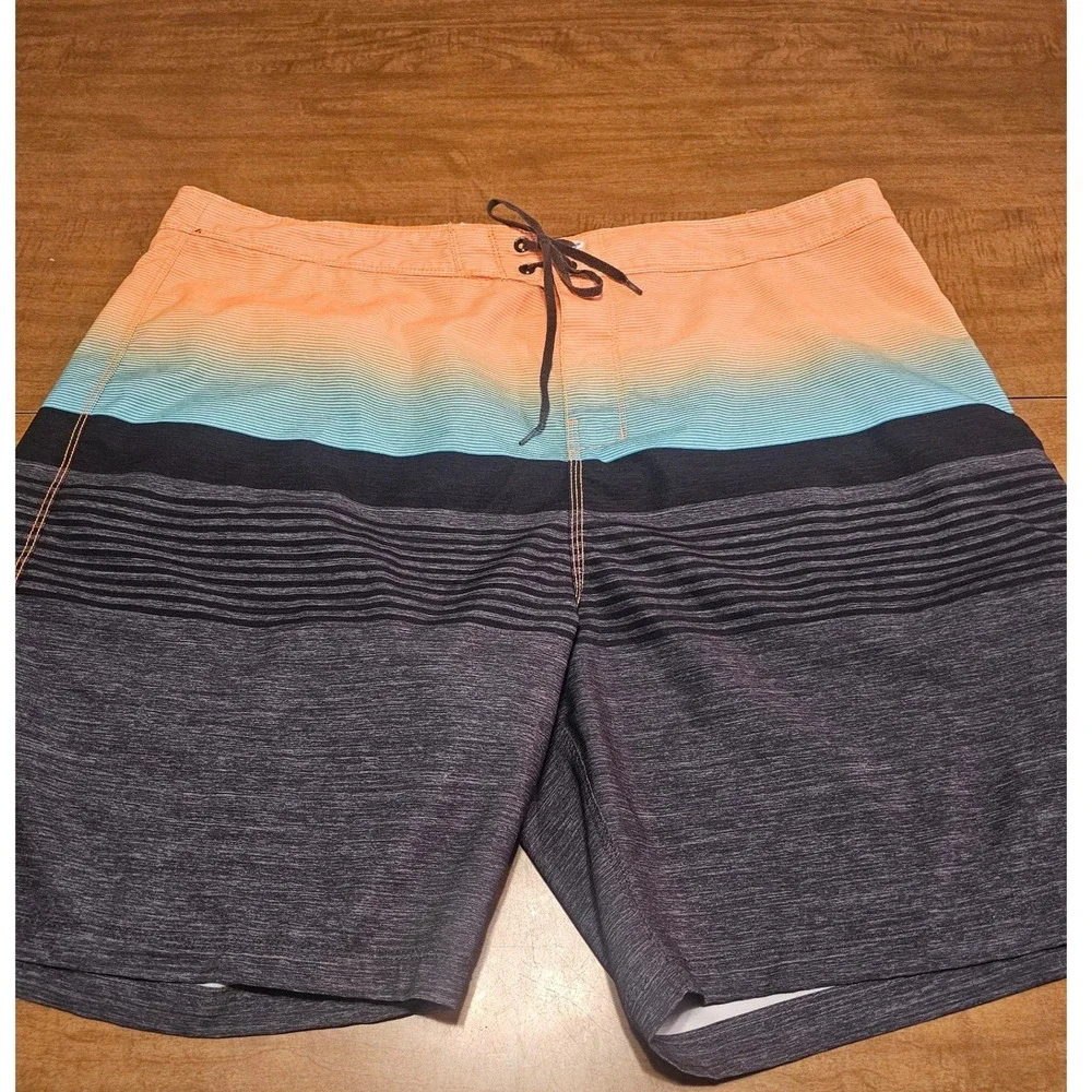 Mens Hurley Boca Barranca Board Shorts Swim Trunks Striped XL 40 C19